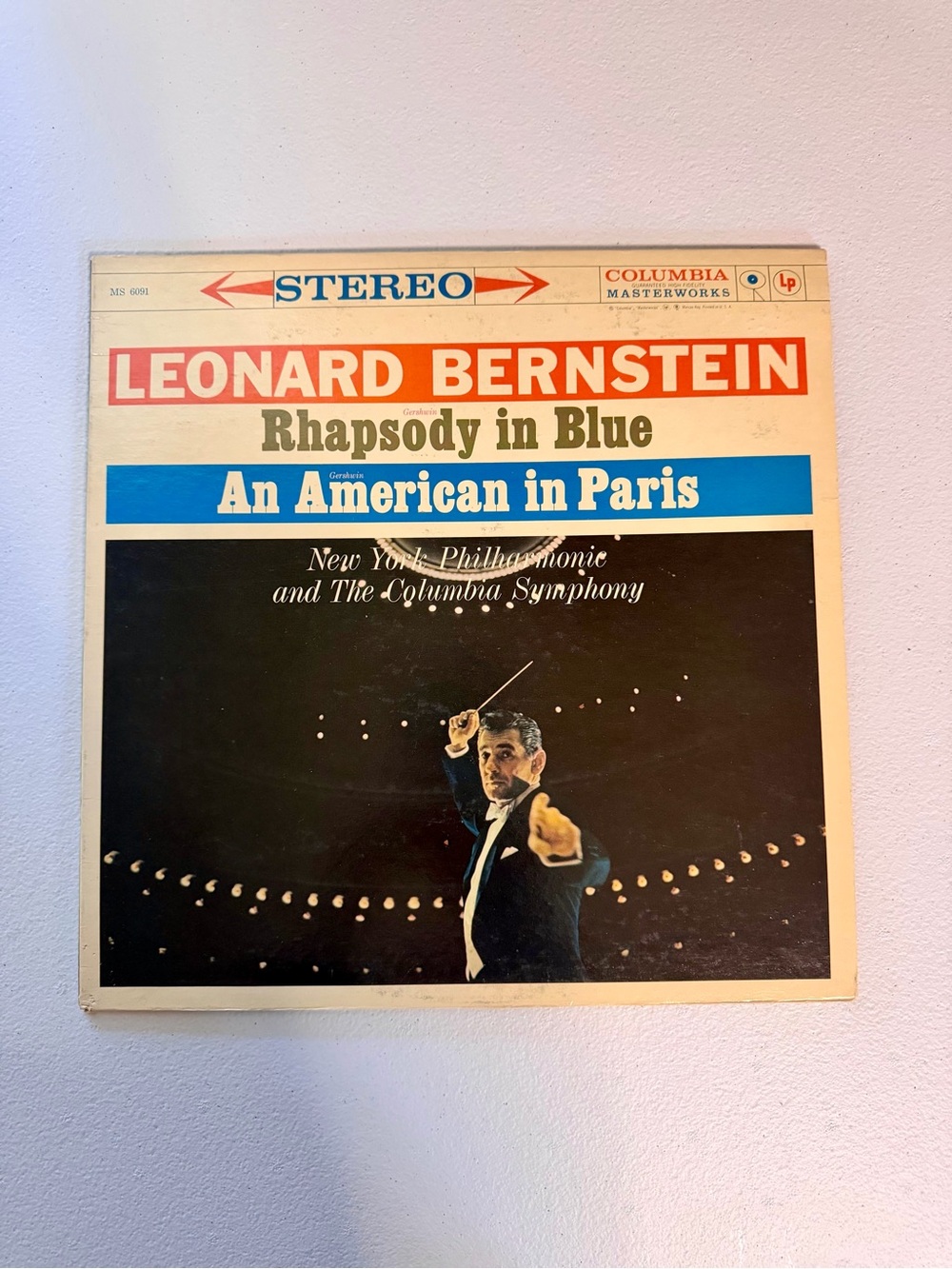 Columbia Blue and Cream Orchestral Vinyl + Original Cover